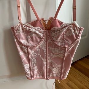 Pink lacey Corset